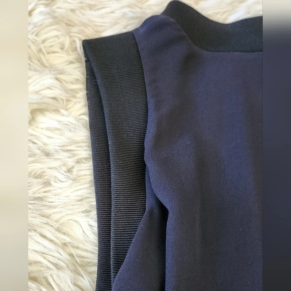 A.L.C. Navy blue Sheer Open Back Top - Picture 2 of 12